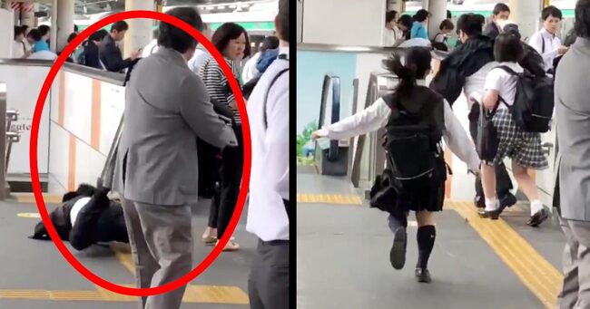 神対応だ 痴漢をして女子高生に追いかけられた男 ホームにいた男性のナイスな行動が話題に ニコニコニュース 神対応だ 痴漢をして女子高生に追いかけられた男 ホームにいた男性のナイスな行動が話題に ニコニコニュース
