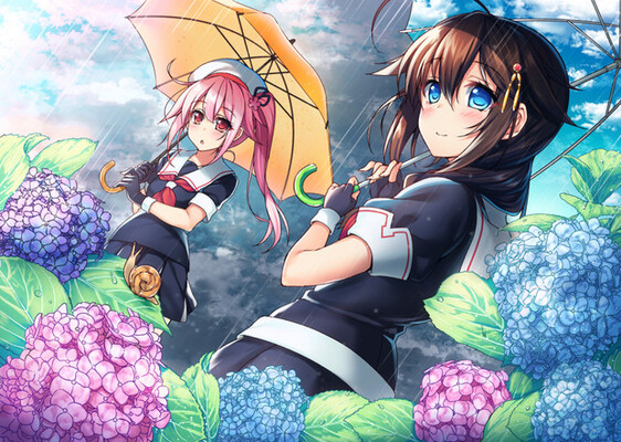 梅雨ならではの情景 傘 あじさい 女子 のイラスト詰め合わせ ニコニコニュース 梅雨ならではの情景 傘 あじさい 女子 のイラスト詰め合わせ ニコニコニュース