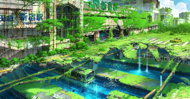 鳥肌 人類滅亡後のような荒廃した 東京 を描いた幻想的なイラストが話題に ニコニコニュース 鳥肌 人類滅亡後のような荒廃した 東京 を描いた幻想的なイラストが話題に ニコニコニュース