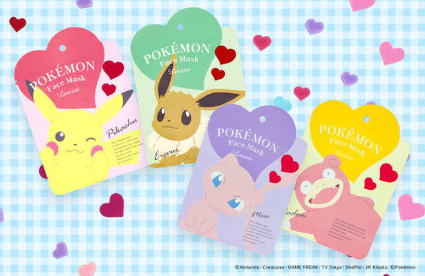 可愛い 美肌効果 ポケモンフェイスマスク の新シリーズが登場 ニコニコニュース