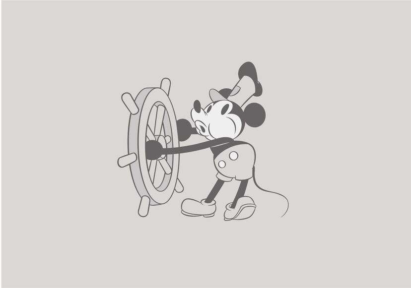 人気キャラクター 蒸気船 ウイリーミッキーマウス 置時計 オブジェ www