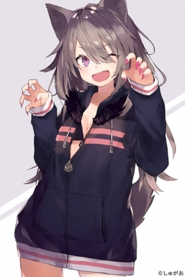 しゅがお氏によるオリジナルイラスト パーカーおおかみっこ ニコニコニュース しゅがお氏によるオリジナルイラスト パーカーおおかみっこ ニコニコニュース