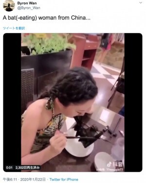 新型コロナウイルス拡大の中 中国 武漢市でコウモリを食する動画がsnsで拡散 動画あり ニコニコニュース 新型コロナウイルス拡大の中 中国 武漢市でコウモリを食する動画がsnsで拡散 動画あり ニコニコニュース