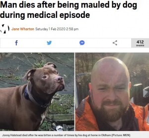 発作で倒れた男性 飼い犬に噛み殺される 英 ニコニコニュース 発作で倒れた男性 飼い犬に噛み殺される 英 ニコニコニュース