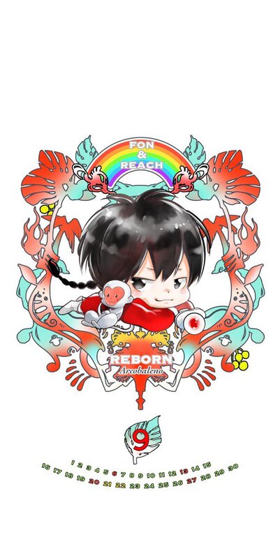 家庭教師ヒットマンREBORN!　リボーン　天野明　原作イラスト　カレンダー Amazon.co.jp: コミックカレンダー2012『家庭教師ヒットマン
