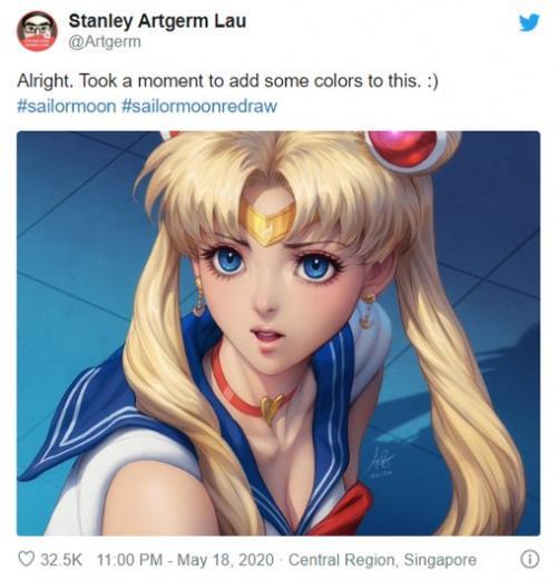 日本で流行中の 美少女戦士セーラームーン のチャレンジ Sailormoonredraw 海外でも火が付いた模様 ニコニコニュース