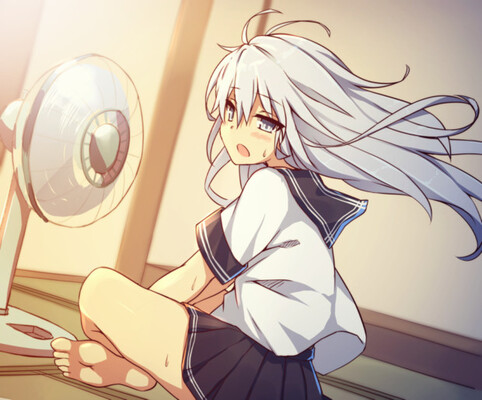 涼しくて気持ちいい夏の風物詩 扇風機 で涼む女の子イラスト詰め合わせ ニコニコニュース 涼しくて気持ちいい夏の風物詩 扇風機 で涼む女の子イラスト詰め合わせ ニコニコニュース