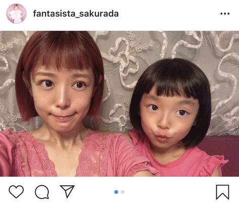 可愛すぎる親子 そっくり ファンタジスタさくらだ 愛娘とのお揃いボブヘアに注目集まる ニコニコニュース