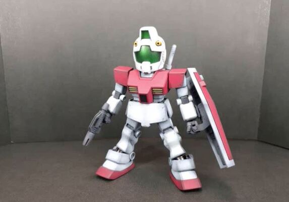 ガンプラ ジム をデフォルメ改造してみた 可愛らしい頭身バランスと味のある塗装に 好き いいよージムいいよー の声 ニコニコニュース