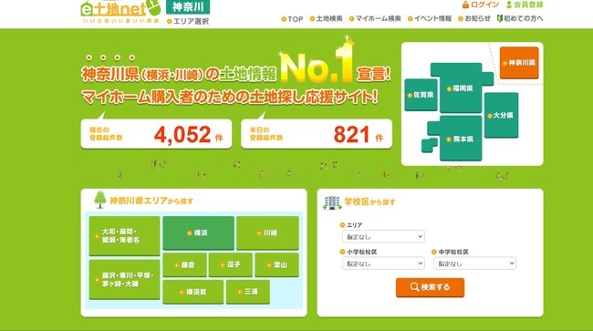 E土地net神奈川版開設のお知らせ ニコニコニュース