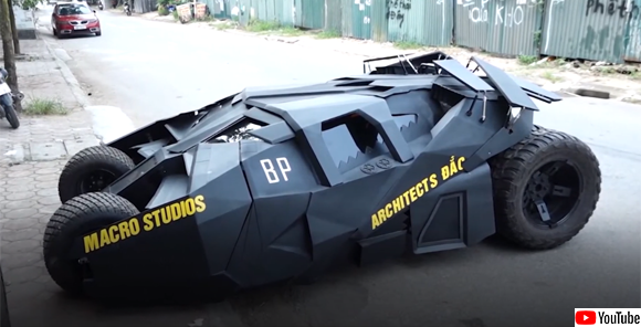 バットマンのバットモビール タンブラー を自作で作り上げた男性 ベトナム ニコニコニュース