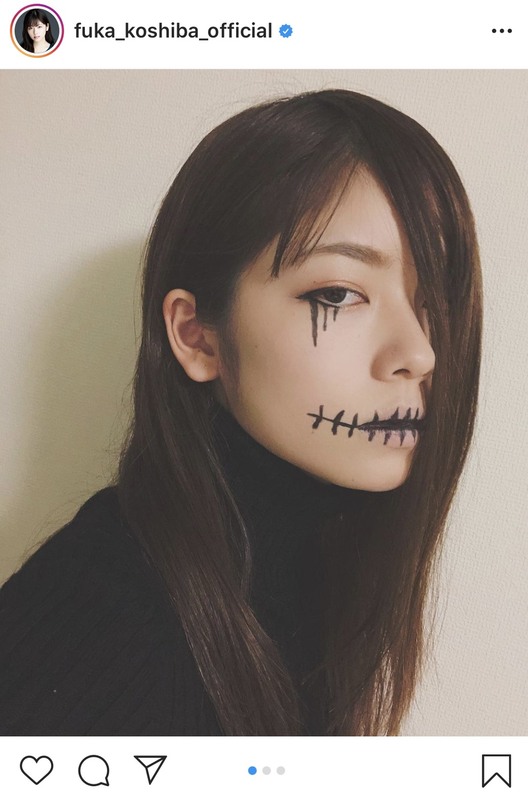 別人みたい 小芝風花の コワ可愛い ハロウィンメイクが話題に ニコニコニュース