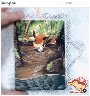 ポケモンカードをキャンバス代わりにするアーティスト ニコニコニュース ポケモンカードをキャンバス代わりにするアーティスト ニコニコニュース