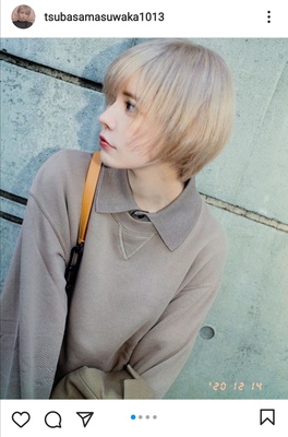 フランスの美少年みたい 益若つばさ 金髪ショート ボーイッシュなコーデが話題に ニコニコニュース