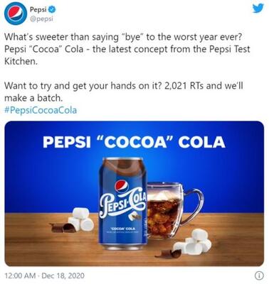 ペプシがココア味のペプシコーラを発表 ニコニコニュース ペプシがココア味のペプシコーラを発表 ニコニコニュース