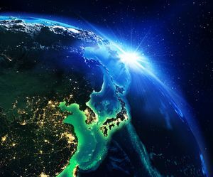 日本と中国と韓国の 夜間の衛星写真 を見比べてみた 中国メディア ニコニコニュース