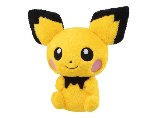 キュートな表情に癒される バンプレスト ポケットモンスター ほっこりいやされ めちゃでかピチューぬいぐるみ ニコニコニュース