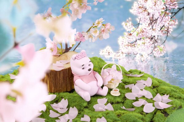 春らしい桜色のプーさんフィギュア バンプレスト ディズニーキャラクターズ Fluffy ニコニコニュース