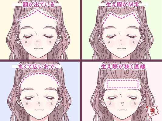 おでこの形でわかる あなたのキャラクターは ニコニコニュース