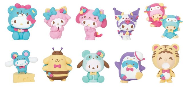 動物コスチューム姿のサンリオキャラクターたち全32種 Happyくじ Sanrio Animal ニコニコニュース