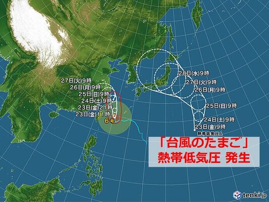 台風のたまご 発生 台風に発達し来週は本州接近のおそれ 早めの対策を ニコニコニュース