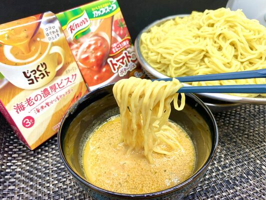 粉末スープをつけ麺の汁にしたらコスパも良く衝撃的な美味しさだった ニコニコニュース