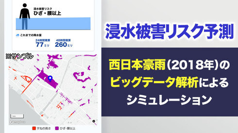 96時間以内の浸水リスクをピンポイント予測 ウェザーニュースに新機能 ニコニコニュース