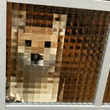 マイクラ犬？お出迎えをしてくれている愛犬にモザイクが……